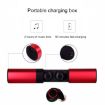 S2 Drawer Type Wireless Earphones: TWS Bluetooth V5.0 (Grey) - 3