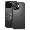 iPhone 16 Pro Black Back Cover with Camera Hole Replacement - 1