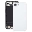 iPhone 16e Glass Battery Back & Camera Lens Cover (White) - 1