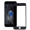 iPhone 7 Black Front Screen Glass & Frame (2 in 1 Original) - 1