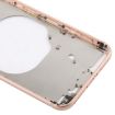 iPhone 8 Gold Transparent Back Cover with Lens & SIM Tray - 5