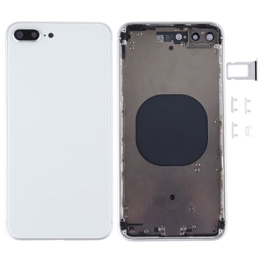 White Back Housing Cover for iPhone 8 Plus - 1