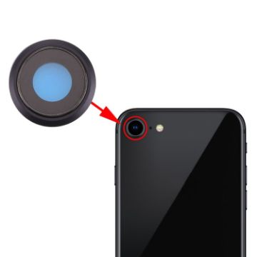 iPhone 8 Rear Camera Lens Ring - Black - 1