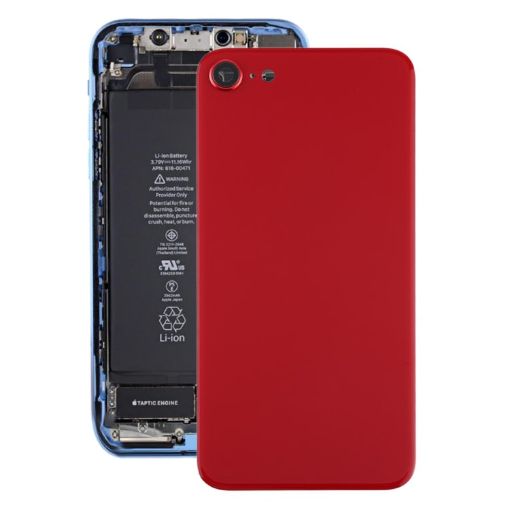 iPhone SE 2020 Red Glass Back & Camera Lens Cover - 1
