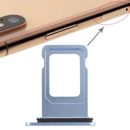 Blue Double SIM Card Tray for iPhone XR (Double SIM Card) - 1