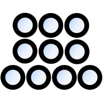 10 PCS iPhone XR Back Camera Lens Replacement - 1