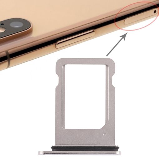 iPhone XS SIM Card Tray (Single SIM, White) - 1