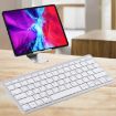 Ultra-thin WB-8022 Wireless Keyboard for Tablets & Smartphones, Silver - 1