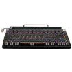 Round Retro Punk Keycap Bluetooth Mechanical Keyboard Black TW1867 - 1