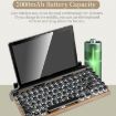 Round Retro Punk Keycap Bluetooth Mechanical Keyboard Black TW1867 - 5