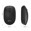 MKESPN 859 Wireless Mouse: 2.4G+BT5.0+BT3.0, Black, Three Modes - 2