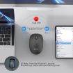MKESPN 859 Wireless Mouse: 2.4G+BT5.0+BT3.0, Black, Three Modes - 6