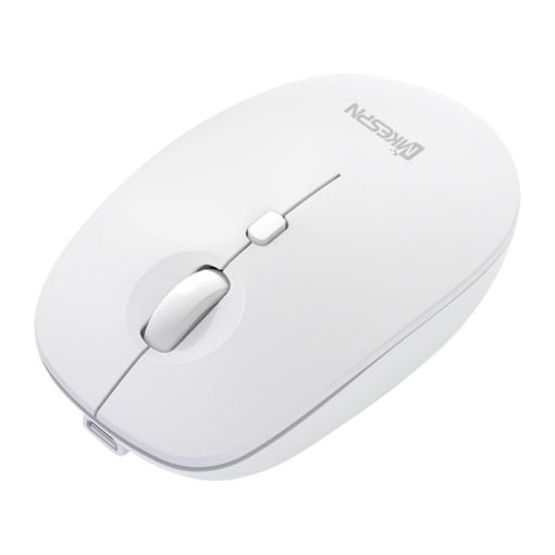 MKESPN 859 Wireless Mouse, 2.4G, BT5.0, BT3.0, Three Modes, White - 1
