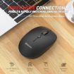 MKESPN 859 Wireless Mouse, 2.4G, BT5.0, BT3.0, Three Modes, White - 5