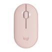 Logitech Pebble Pink Wireless Bluetooth Optical Mouse, 1000DPI, 10m Range - 1