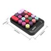 Ajazz AK18 Mini Wireless Pink Numeric Keyboard with Mixed Color Keys - 2