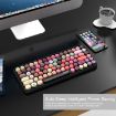 Ajazz 308I Wireless Keyboard for Tablet, Phone, Computer, Office - Pink - 3