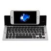 F18 Silver Ultra-slim Foldable Bluetooth Keyboard with Holder - 2