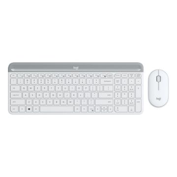 Logitech MK470 Wireless Keyboard Mouse Set - White Silence Edition - 1