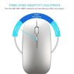 HXSJ M90 Ultrathin Mute Rechargeable Wireless Bluetooth Mouse Black - 6