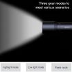 Xiaomi Youpin BEEBEST Portable Flashlight, Three-Gear Mode, Black - 4