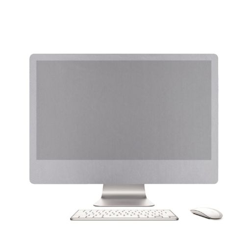 Silver Portable Dust-proof Cover for 21" Apple iMac Desktop, 50x22cm - 1