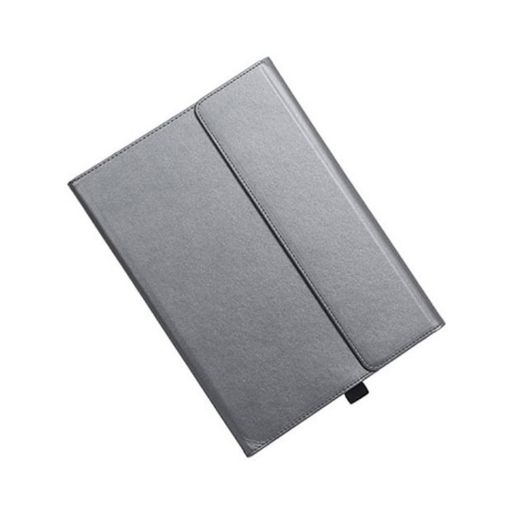 Surface Pro 7/7+ Grey Leather Case with Pen Slot & Holder - 1