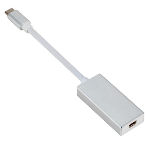 USB-C 3.1 to Mini DP Converter, 12cm, Silver - 1