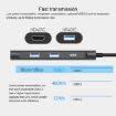 Blueendless 4-in-1 Type-C/USB-C HDMI, PD, Dual USB 3.0 HUB Dock - 3