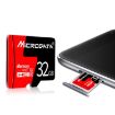 MICRODATA 8GB U1 Red Black TF Micro SD Memory Card - 2