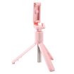 R1 Pink Multifunctional Bluetooth Selfie Stick Tripod - 1