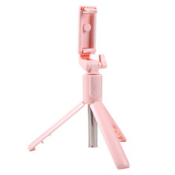 R1 Pink Multifunctional Bluetooth Selfie Stick Tripod - 1