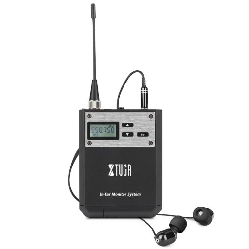XTUGA IEM1100 UHF Wireless In-Ear Monitor with Single BodyPack Receiver - 1
