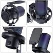 FEELWORLD VM1 USB Gaming Microphone with RGB Light & Boom Arm - 2