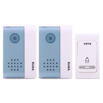 VOYE V004B2 Wireless Home Doorbell with Dual Receiver, 120m Range - 1