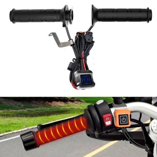 WUPP ZH-983C1 Heated Grip Handlebar with Three Gear Control (Black) - 1