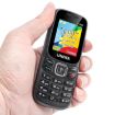 UNIWA E1803 Elder Phone, 1.77" 2G, LED Flashlight, 21 Keys, Black - 5