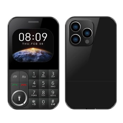 V9 Card Mobile Phone, 2.01", MTK6261D, Bluetooth, FM, Torch, GSM, Dual SIM - 1