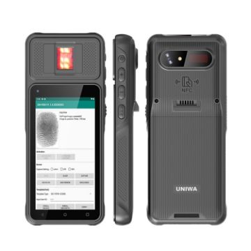 UNIWA F501 Handheld Scanner Phone, 2GB+32GB, Android 12, 4G, Black - 1