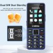 UNIWA V2000 4G Phone, SOS, LED Flash, 1700mAh, AU Plug, Black - 6