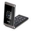 UNIWA X28 Dual-Screen Flip Phone, 2.8"+1.77", Dual SIM, Black - 2