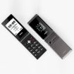 UNIWA X28 Dual-Screen Flip Phone, 2.8"+1.77", Dual SIM, Black - 6
