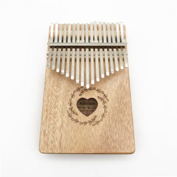 Mahogany 17-Tone Thumb Piano Kalimba - 1