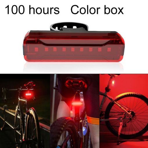 A02 LED Bicycle Taillight USB Charging Safety Light (100 Hours) - 1