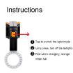 USB Charging Red Blue Rear Lamp Safety Warning Light (Libra Style) - 2