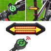Wireless Remote Bicycle Tail Light with Turn Signal and Warning Light - 1