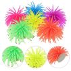 Aquarium Decoration Orange TPR Sea Urchin Coral Ball, Size L, 13cm - 2