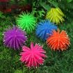 Aquarium Decoration Orange TPR Sea Urchin Coral Ball, Size L, 13cm - 3