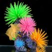 Aquarium Decoration Orange TPR Sea Urchin Coral Ball, Size L, 13cm - 5