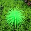 Green TPR Sea Urchin Ball Coral Aquarium Decor, 13cm Diameter, L Size - 1